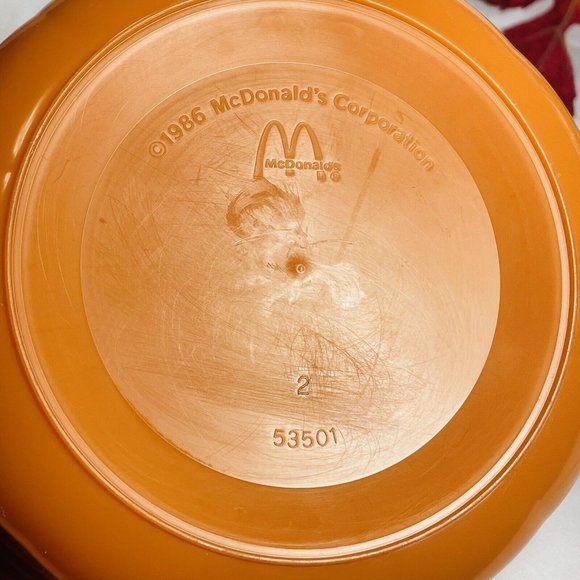 Vintage Pail McDonalds MCBOO Orange Halloween PUMPKIN BUCKET Happy Face NO LID - Picture 7 of 9